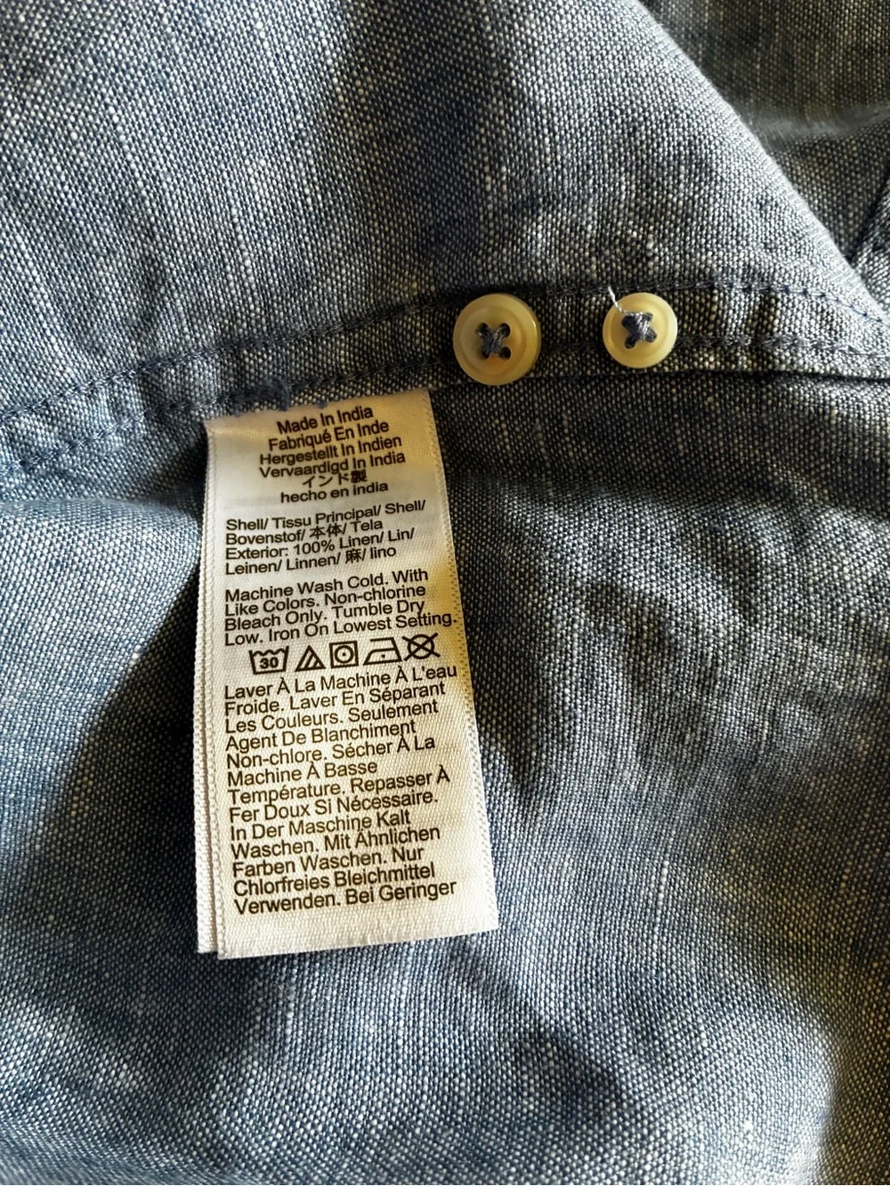 J.Crew. Men’s Best seller Slim Untucked Baird McNutt Irish linen shirt.L.NWT.